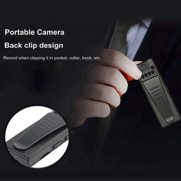 Body Cam - Câmera de segurança 720p portátil visão noturna 1 Body Cam - Câmera de segurança 720p portátil visão noturna