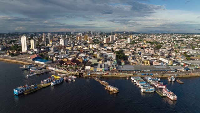 Vista aérea de Manaus, capital do Amazonas