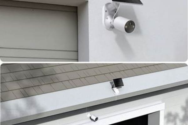 Câmera de segurança com energia solar